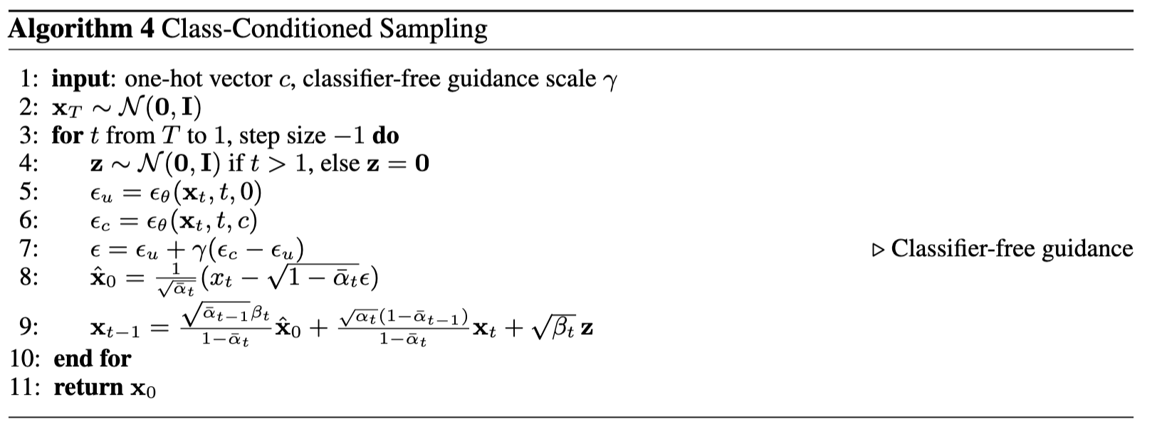 Class UNet Sampling